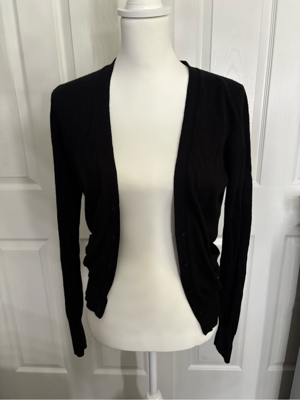 Loft Black Women's Button-Front Sweater Cardigan